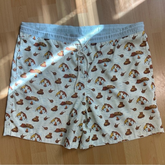 Magellan Shiner Bock Novelty Print Swim Outdoor Shorts XL - Picture 3 of 12